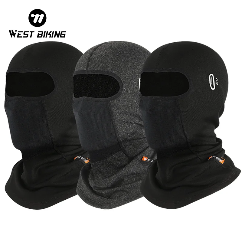 Warm Fleece Balaclava Cap Cycling Ski Full Face Mask Winter Windproof Breathable Helmet Liner Caps Cycling Equipment WEST BIKING