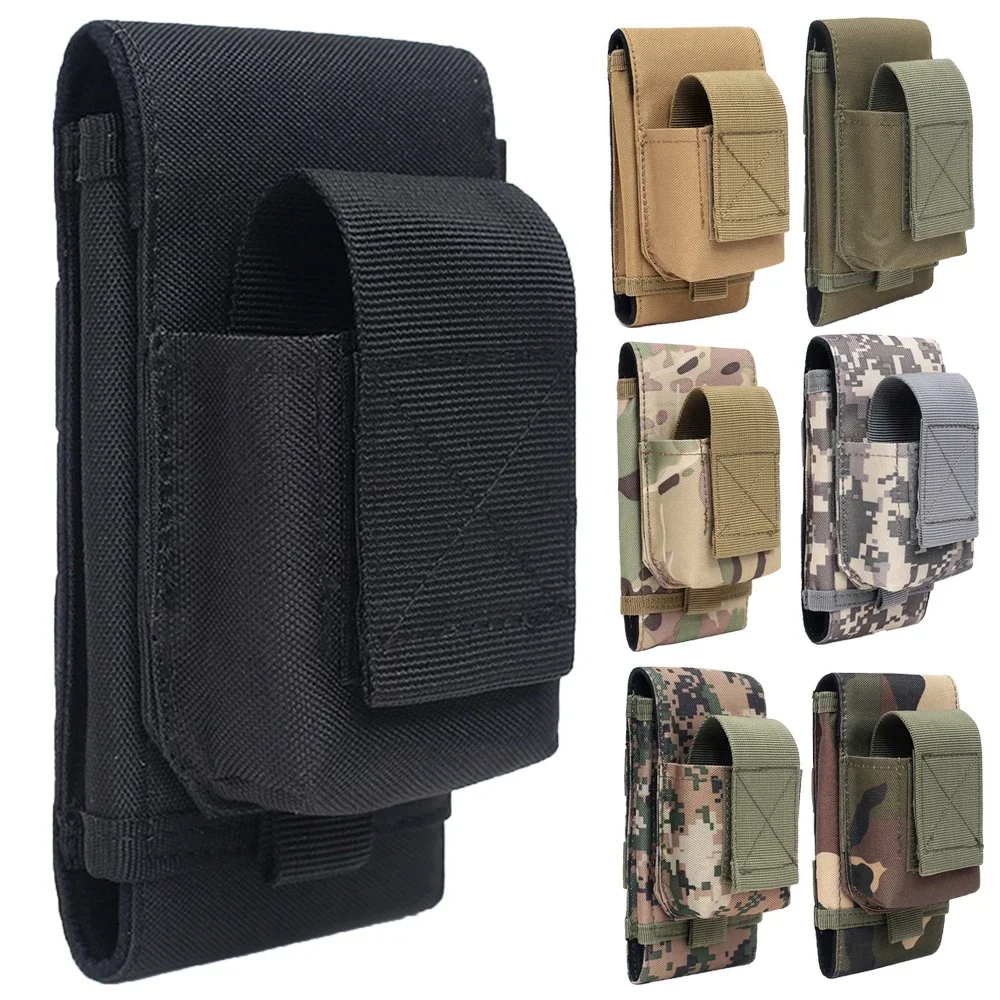 

Tactical Phone Pouch Molle Waist Pack Military Flashlight Holder Outdoor Hiking Camping Hunting Accessories EDC Tool Mag Bags