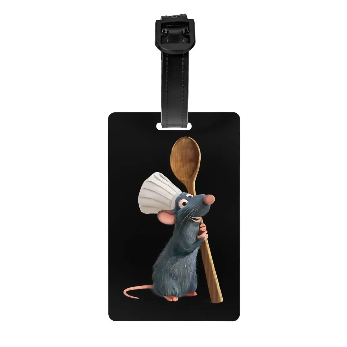 

Рататуй шеф-повар Реми с ложкой, бирка для багажа, для чемодана, личная Обложка, имя, удостоверение личности