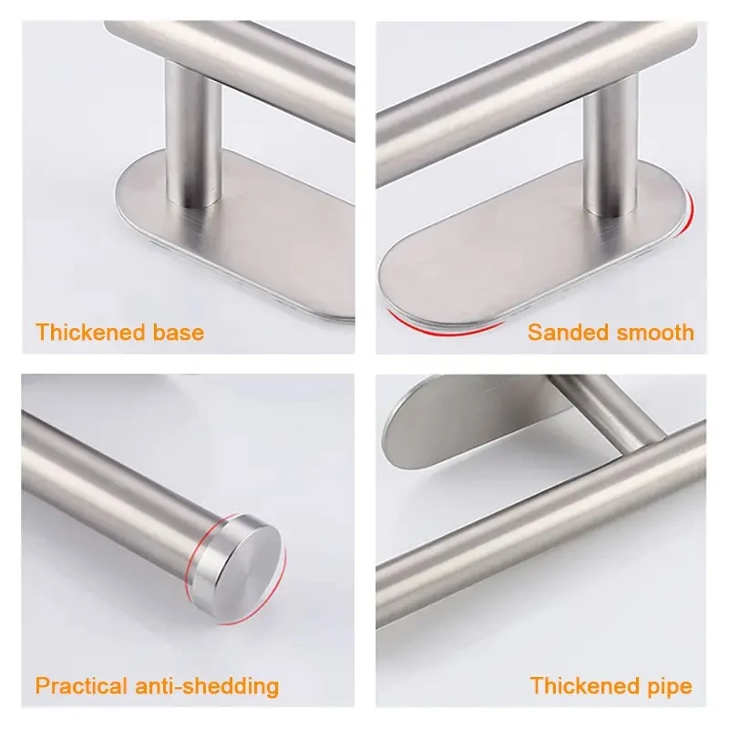 Toilet Paper Holder 1pc Self-Adhesive Wall-Mounted Toilet Paper Holder