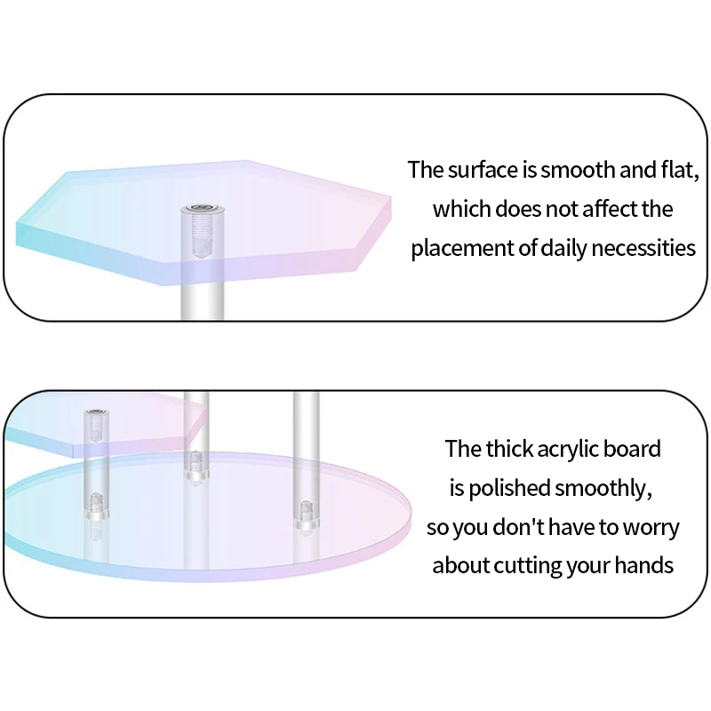 7-Tiers Acrylic Display Stand Cupcake Dolls Jewelry Storage Rack Cosmetic Display Holder Desktop Organizer Wedding Party Decor 5