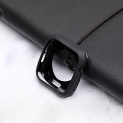 Premium Silicone Watch Case Bumper Protector Cover - Universal Fit for Various Sizes and Series (01 Black)