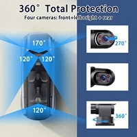 Dash Cam Vehicle DVR video recorder 4 cameras for cars black box front rear internal Night Vision Loop Recording dashcam car 360 - Image 4