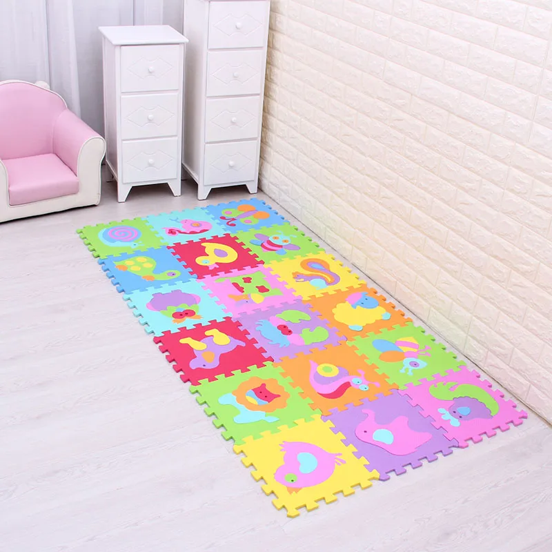 

Educational Baby Play Mat Eva Foam Number Animal Interlocking Puzzle Carpet Mat Developing Crawling Mat Kids Gym PlayMat