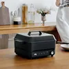 2200W Multifunctional Cooking Pot Household Small Integrated Barbecue Pot Baking Tray Roast Black Home Split Design Knob 4