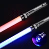 new 80/66cm Lightsaber Dueling RGB Laser Sword Toys Light Saber 7 Colors Kids Force FX FOC Blaster Toys Jedi Laser Sword Gift 2P 1