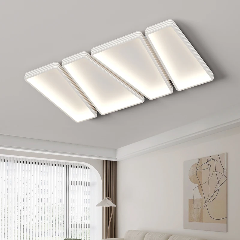 

Светильник потолочный белый со сращением, лампа освещения в простом стиле для гостиной, спальни, люстры, бытовые лампы