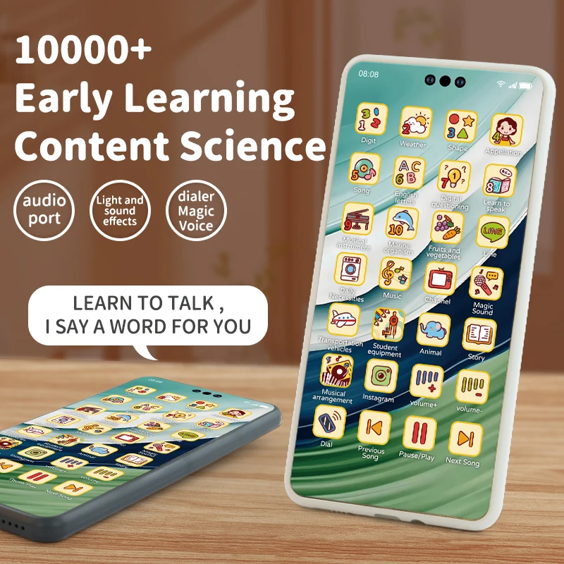 Giocattolo Cellulare Giocattoli Educativi Cellulare Bambino Giocattolo Educativo Telefono Cellulare Modello Giocattolo per Bambini Compleanno Regalo di Natale - immagine 4