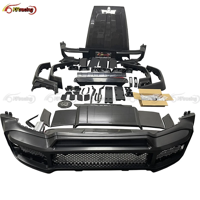 Aggiorna Il Kit Corpo In Materiale Pp Stile Brabu B800 Con Spoiler In Carbonio Secco, Cappuccio Per Mercedes Benz Classe G W464 Amg G63 2019-2022