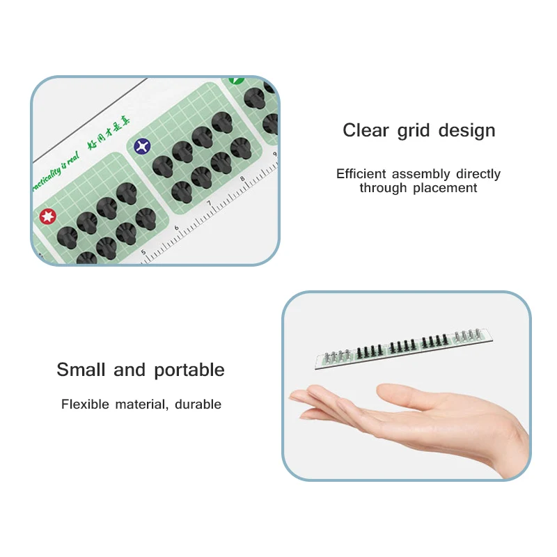 Magnetic Absorption Screws Storage Pad Metal Objects Partitioned Mat