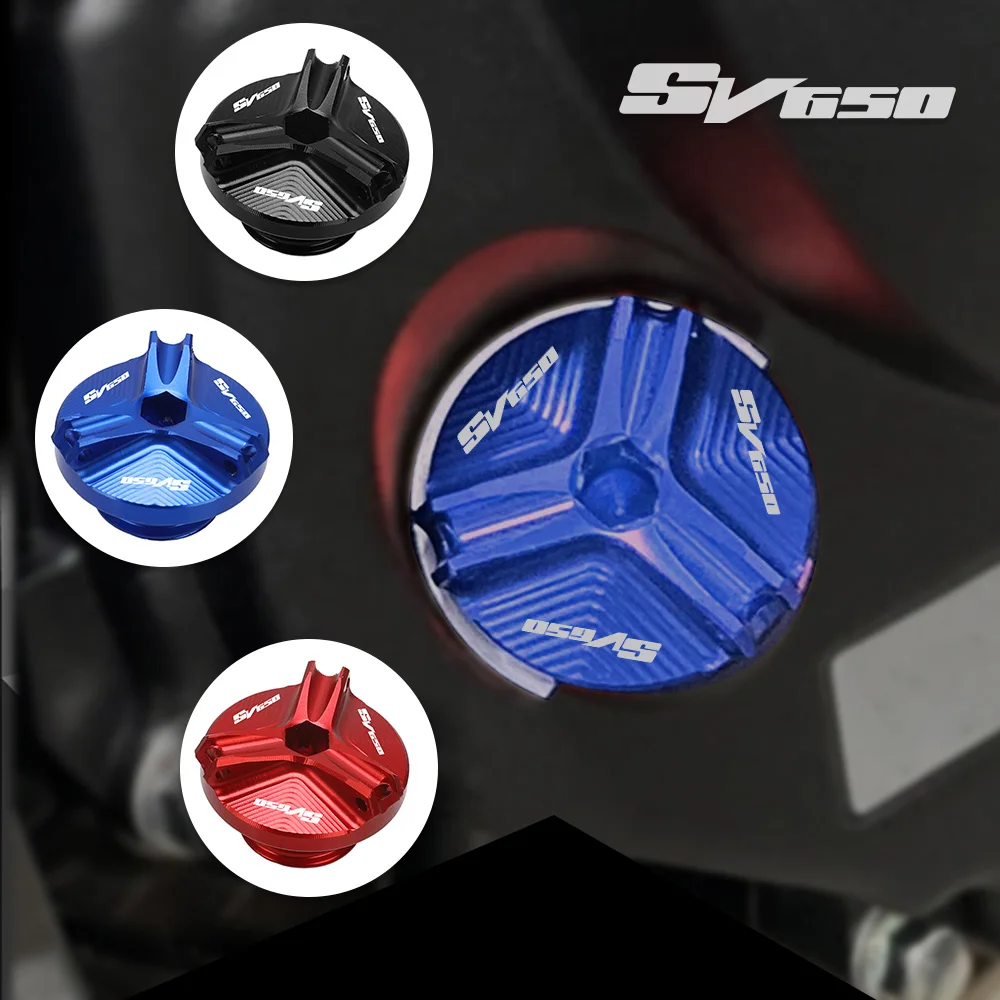 

FOR SUZUKI SV650 2003-2012 011 2010 2009 Motorcycle SV 650 Accessories Oil Filler Cap Engine Oil Cup Cover Drain Plug Sump Nut