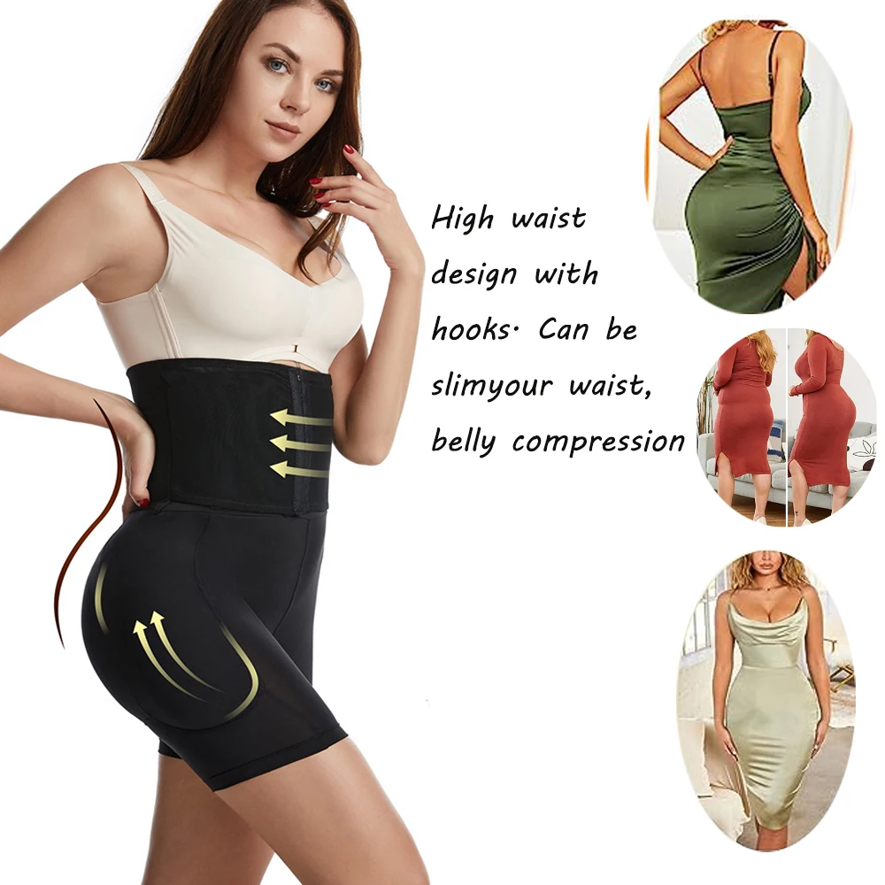 Hip Enhancer Shapewear for Women High Waist Body Shaper  Butt Pad Underwear Fake Ass Hip Pads Lingerie