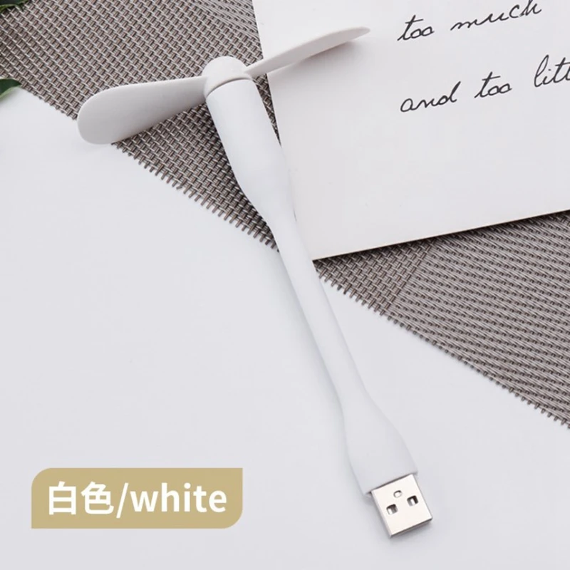 Mini ventilador USB, ventilador Flexible y plegable para banco de energía, portátil, PC, cargador de CA, ventilador de refrigeración manual portátil para ordenador, dispositivo de verano