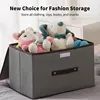 Fold Non Woven Fabric Storage Box Gray Home Supplies Clothing Underwear Sock And Kid Toy Storage Organizer Cosmetics 3