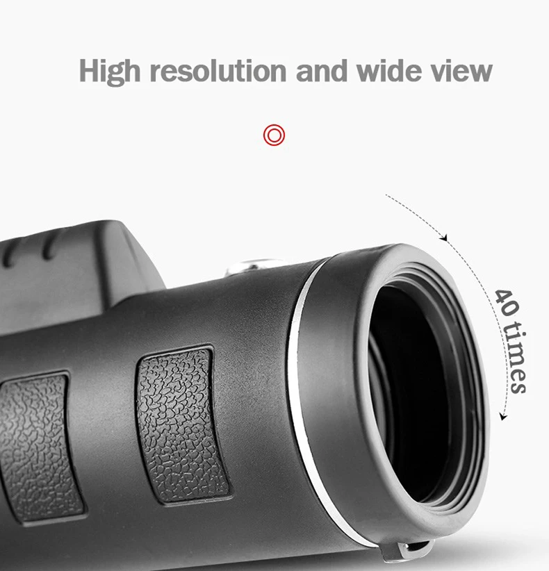 S7d5d94a96cc6456f9b52da0af225a1c8i 40X60 Telescope Professional Monocular Powerful Binoculars Pocket Telescope with Tripod for Travel Holiday as Gift Teleskop