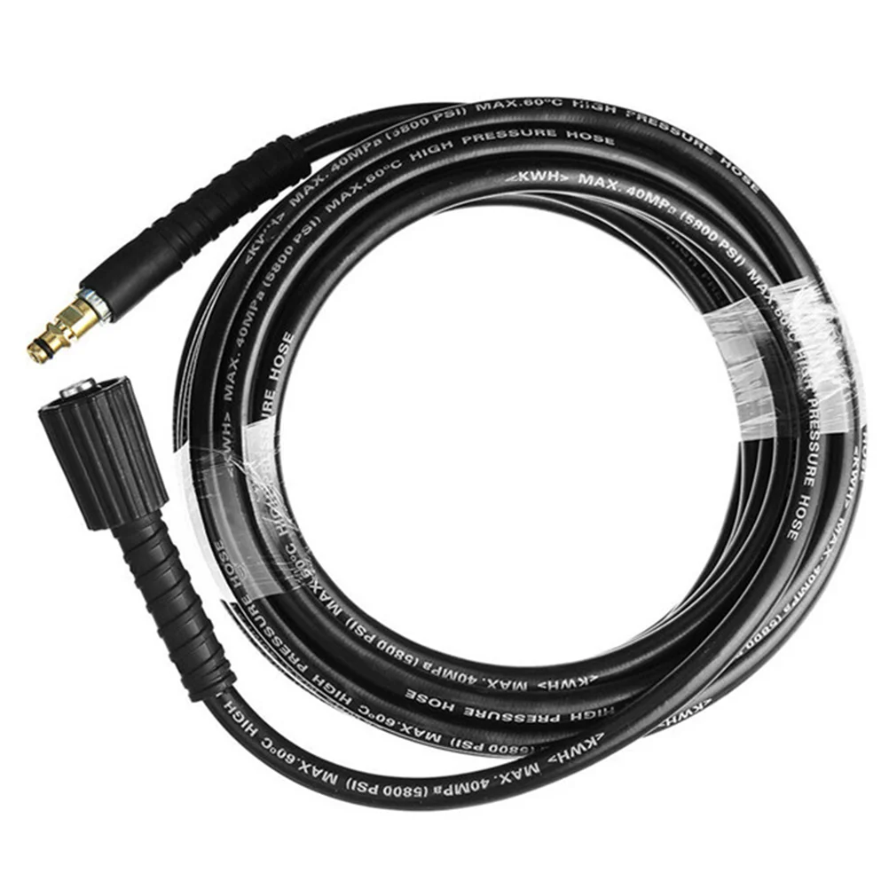 

6m Plastic Washing Machine Hose High Pressure Car Washing Pipe Water Heater Hose for K2 K3 K4 K5 Car Cleaning Washer (Black)
