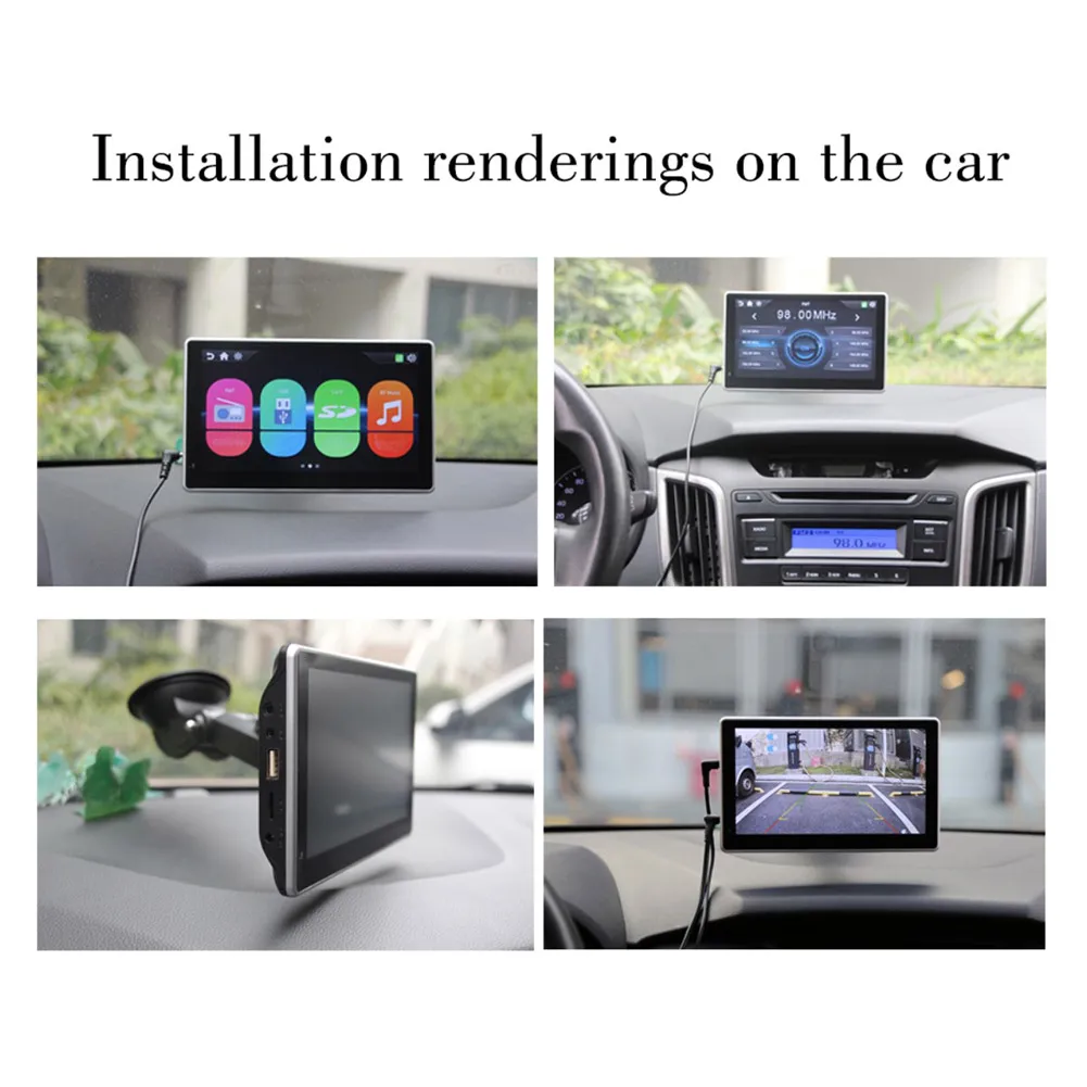 Car Radio Bluetooth HD Multimedia Reversing Image Video Playback Voice Control Supports Carplay FM Transmitter |