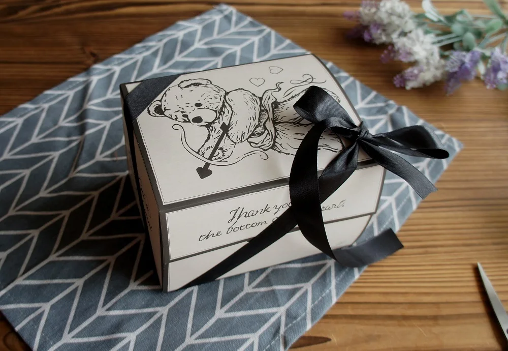 10 Pcs Blue Dog Bear Doll Paper Boxes 15.5×10×12cm for Wedding Birthday Valentine’s Day... - SKU BDBB2204 - UGI Packaging