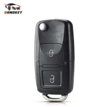 Dandkey Flip Remote Key Case Shell For Vw VOLKSWAGEN MK4 Bora Golf Passat Polo Alhambra Touran 2 Bunttons Folding Key 1