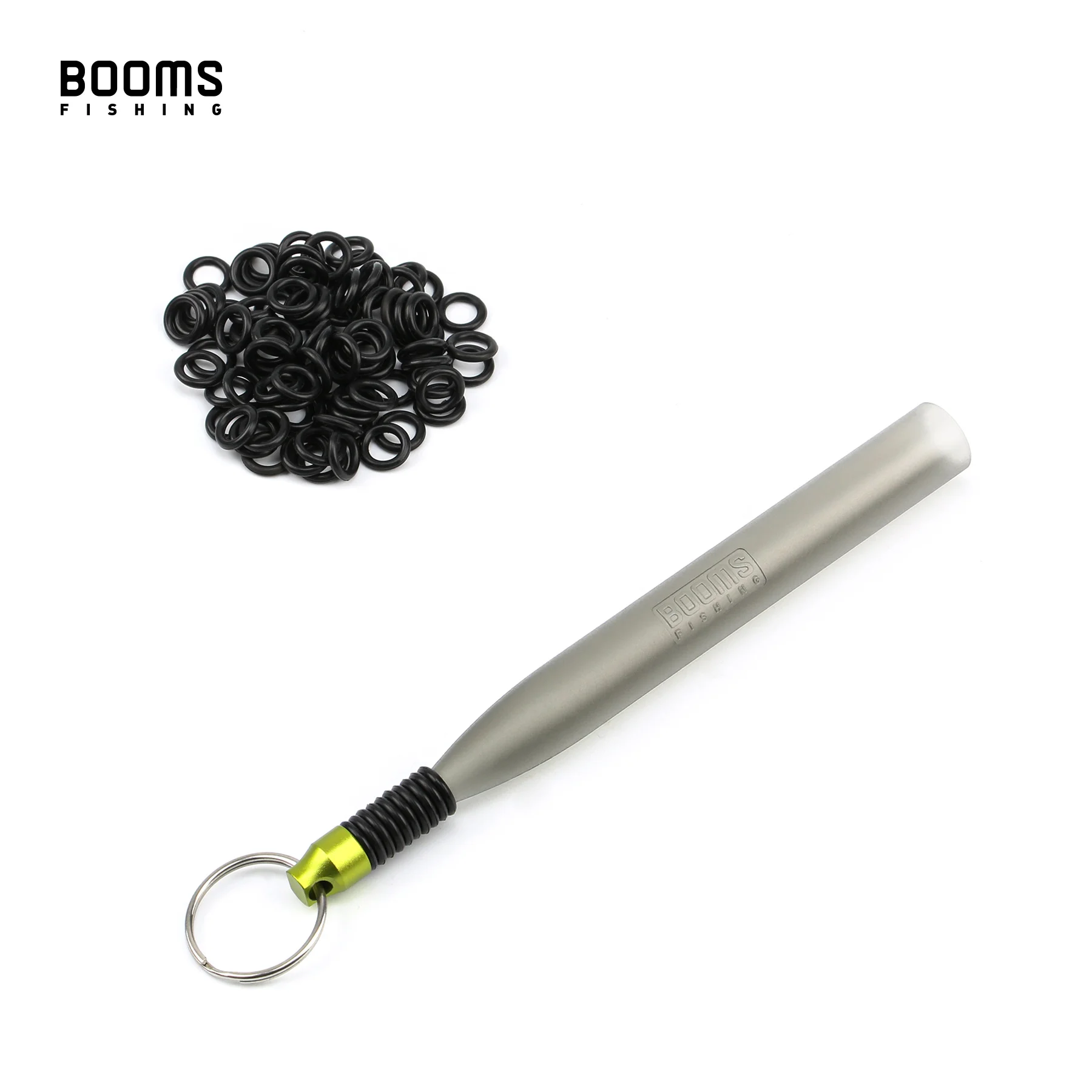 

Booms Fishing WR2 Wacky Rig Tool Kit with Coiled Lanyard and 100pcs Fishing O-Rings for Worms