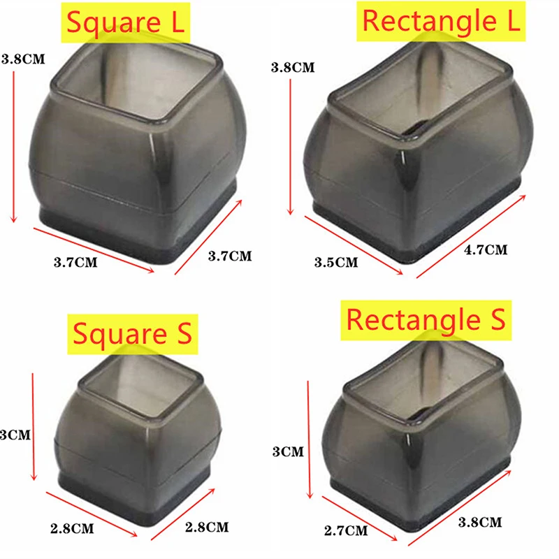 16 Pack Silikon Stuhl Bein Boden protektoren mit Filz verhindern