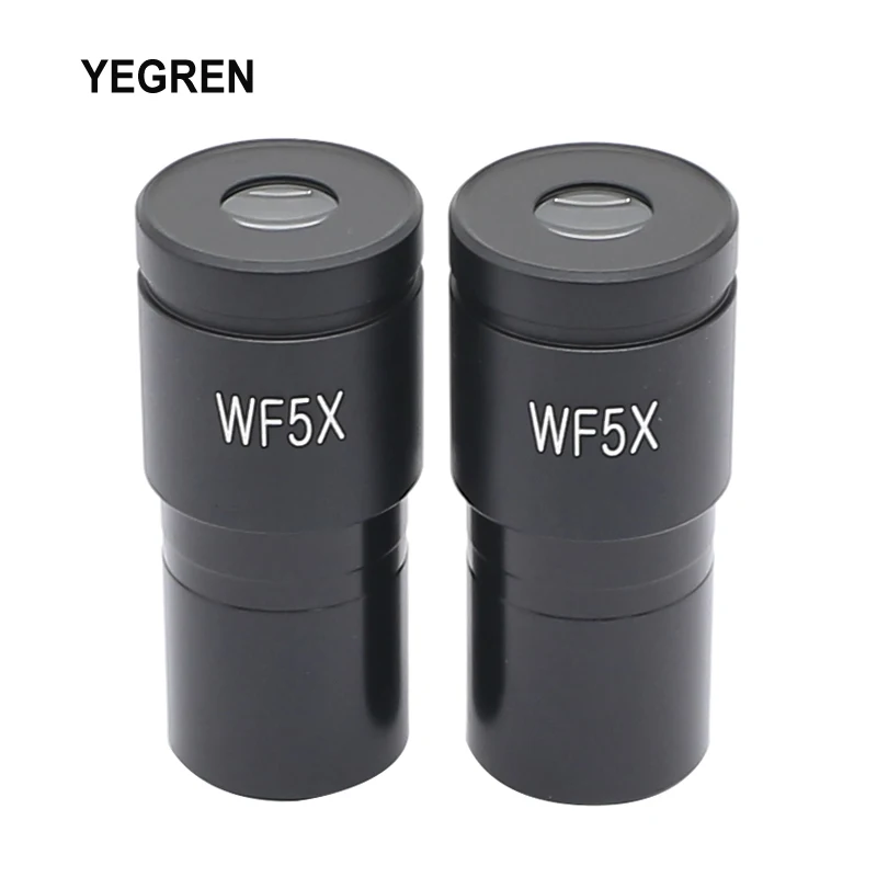 

1 or 2 Pieces Wide Field WF5X Eyepiece for Biological Microscope Mounting Diameter 23.2mm Field of View 20mm Optical Ocular Lens