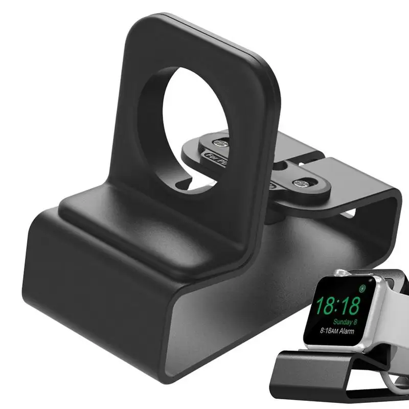 

Aluminum Alloy Charging Stand For Apple Watch Earphone Desktop 2 In 1 Charging Stand For Desktop Bracket For AirPods