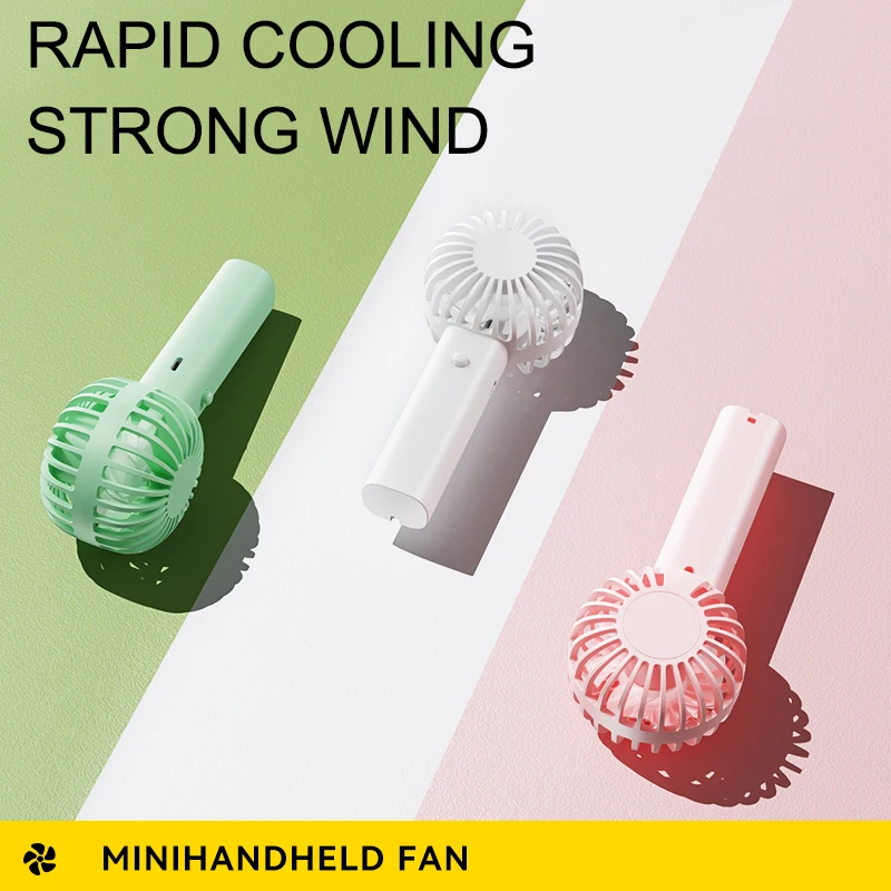 Mini Handheld Fan Battery Operated Small Personal Portable Speed Adjustable USB Rechargeable Fan Powerful Eyelash Fan 2