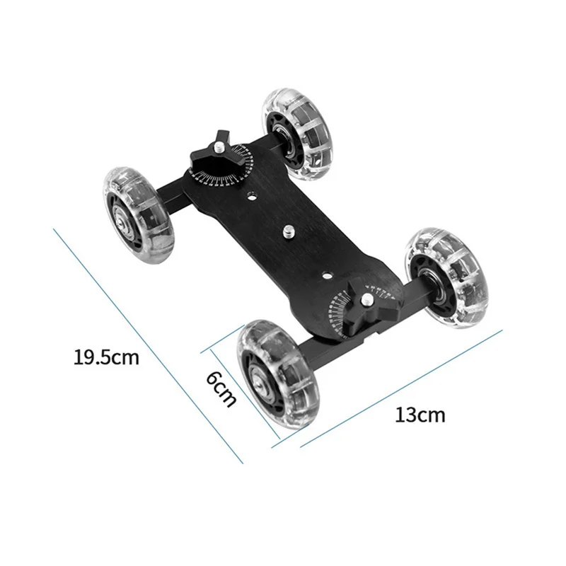 Mobile Rolling Sliding Dolly stabilizzatore Skater Slider Camera Table Slider Dolly Mini Video Car stabilizzatore con braccio magico - Image 5