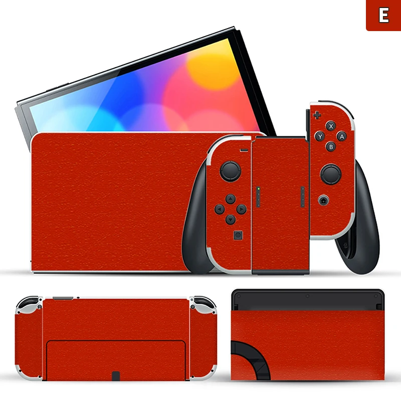 1PC Pure Color Skin Sticker Protector For Nintendo Switch OLED Classic Switch Scratch-resistant Switch Oled Color Sticker 