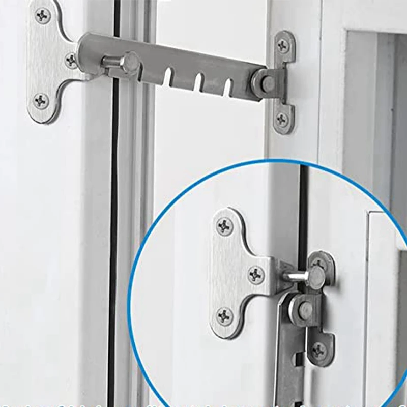 Plastic Steel Aluminum Alloy Child Lock Door Universal Window Windproof Brace Hook Buckle Wind Hook Limiter