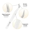 Eyelash Extensions Tweezers  With Fiber Tips Lash Artists High Precision Superhard Anti-Static Tweezer Makeup Tools Custom Logo 2