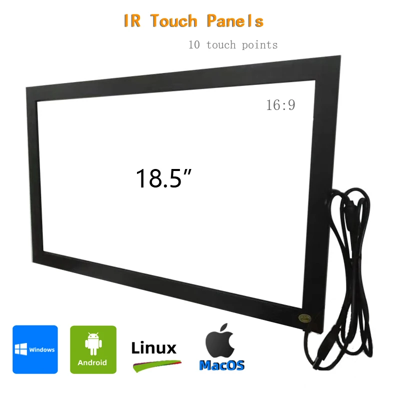 18.5 inch (16:9) Infrared Touch Panels with Glass,IR Touch Screen panels