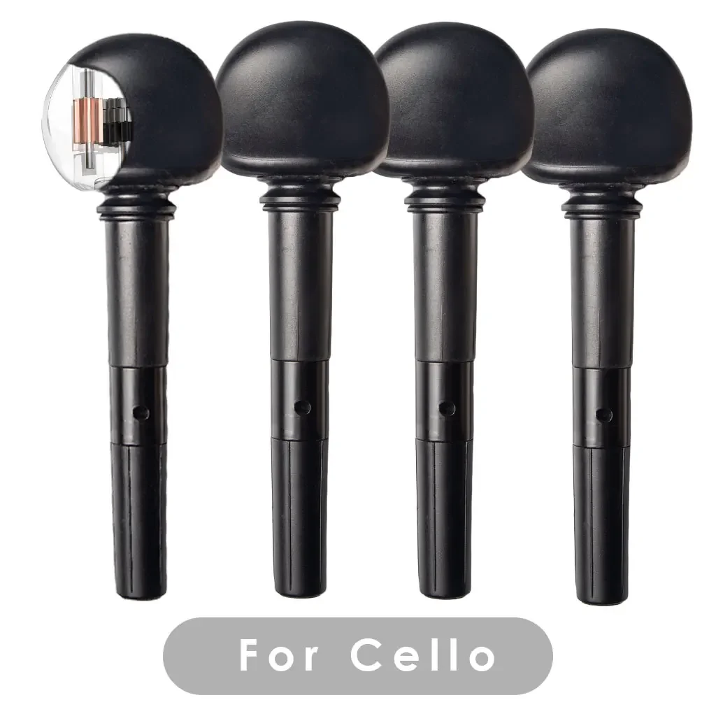 Adavanced 4PCS Acoustic Cello Scrolled Head Cello Geared