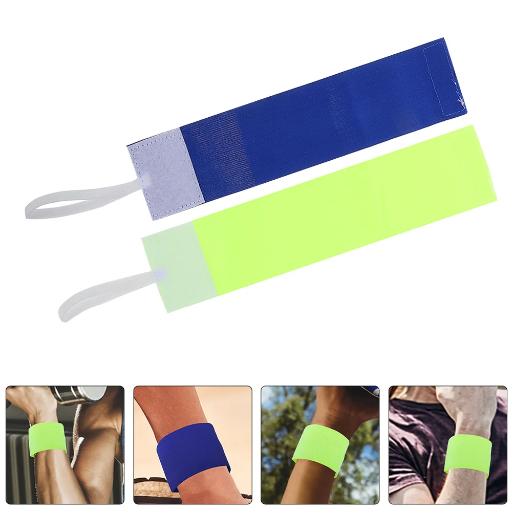 

10 шт., регулируемые яркие повязки на руку