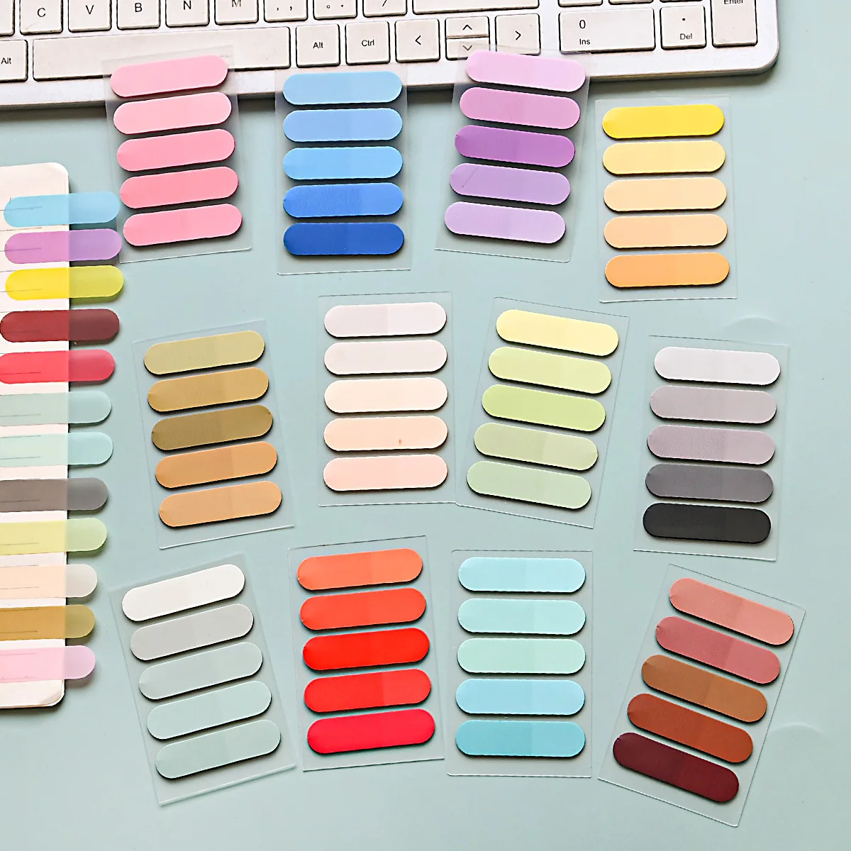 100 Sheets Writable Sticky Tabs Book Tabs Page Markers Translucent ...