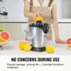 VEVOR Electric Citrus Juicer Orange Juice Squeezer With One Juicing Cone 100W Stainless Steel Filter Orange Juice Maker 4
