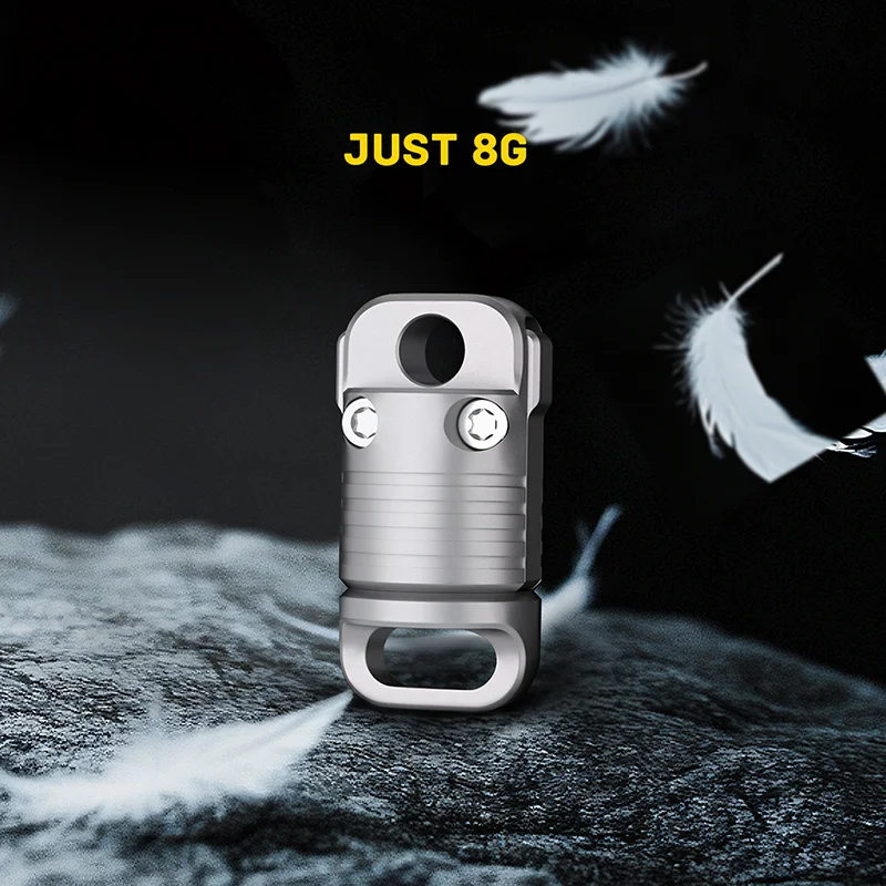 Titanlegierung Magnet Schnellverschluss Auto Schlüsselanhänger Ultraleichte EDC Verbindungsschnalle Drehschlüsselanhänger 360° ° Drehbarer Schlüsselanhänger – Detail 2