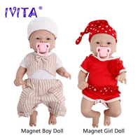 IVITA 100% Full Silicone Reborn Doll Wholesale Realistic Baby Toys Lifelike Newborn Baby DIY Painted Dolls Kit for Children Gift 3