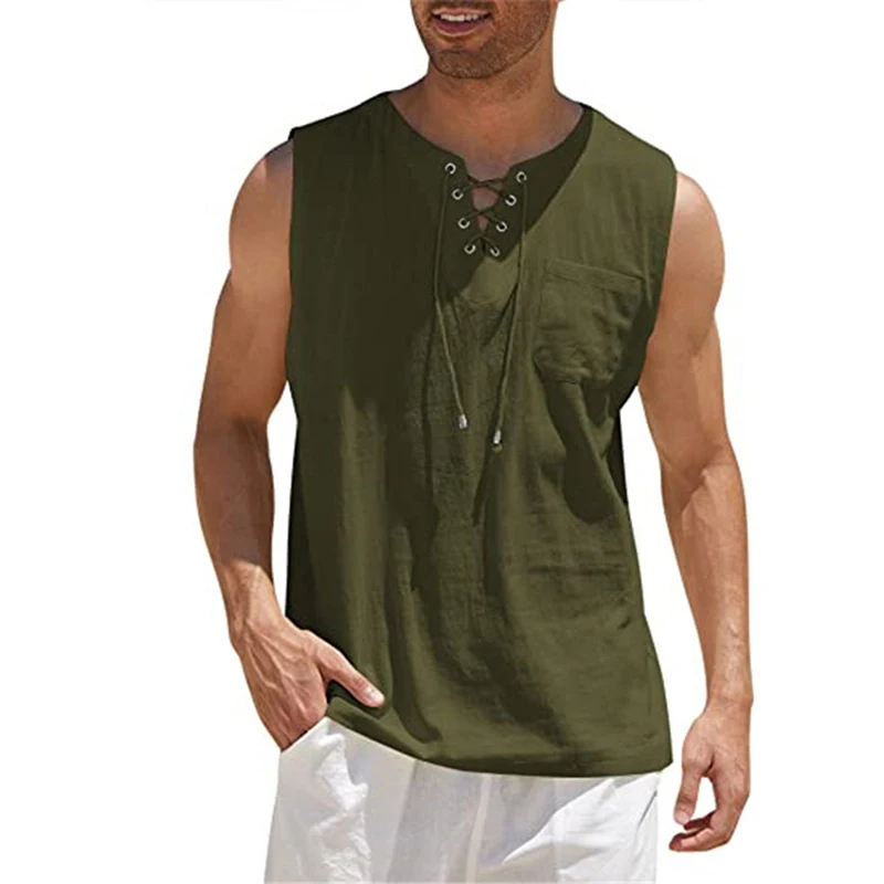 Men s Quick Dry Running Tank Top Round Neck Sleeveless Muscle Workout Gym Fitness Training Sport T Shirt Vest