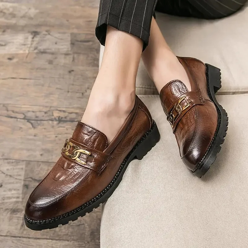 

Men's Shoes Sports Casual Shoes Soft Bottom Boys Work round Head Thick Bottom Dress Party Men's