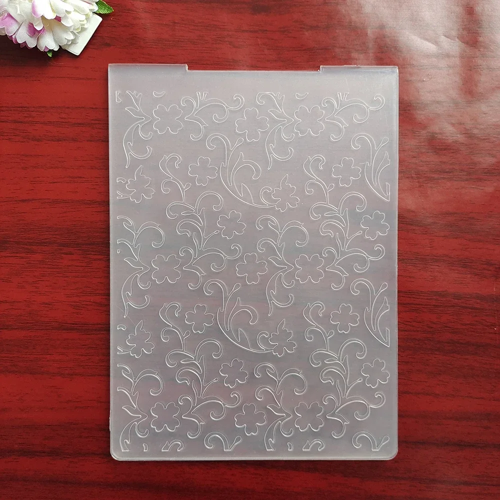 Snowflakes/Christmas Trees/flowers Embossing Folder Transparent Plastic Plates Design for DIY Paper Card Decoration Scrapbooking plastic embossing folder,embossing folder