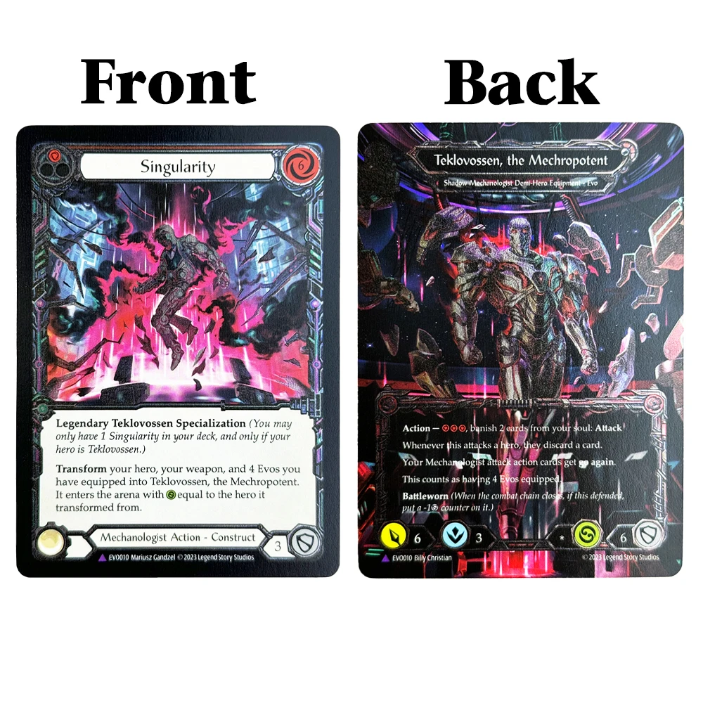 COLD FOIL FAB TCG Card Proxy Double-sided Game card Arakni 5L!p3d