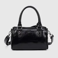 Sac à main à Rivets de grande capacité pour femmes, sac d'oreiller de grande capacité, sac à main de moto de Bowling, sac à bandoulière simple 3