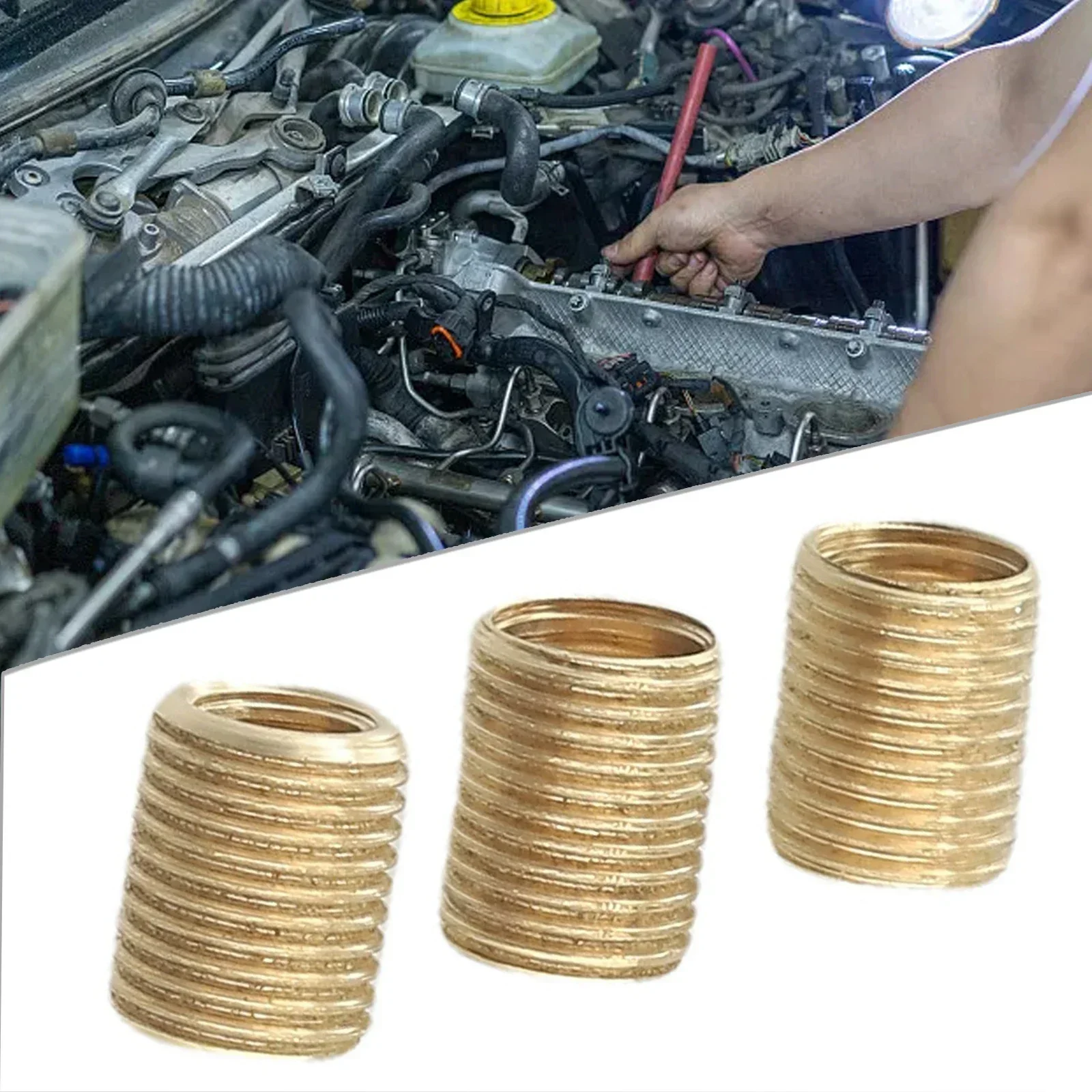 Applicable To M12x1.25 Shift Knob Thread Adapters Shift Flexible Gear Accessories Parts Practical New Gold 3Pc