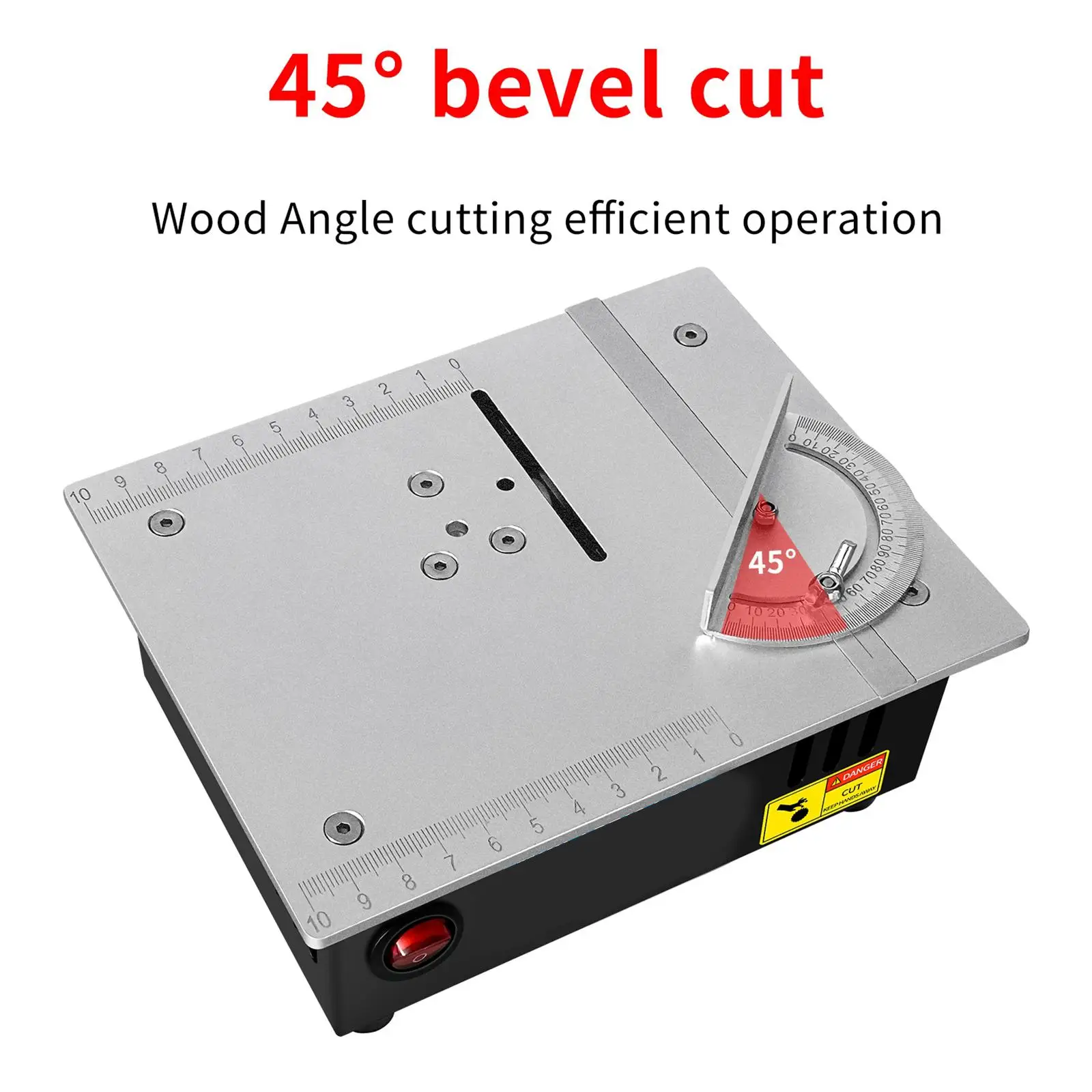 

Mini Table Saw DIY Wood Acrylic Cutting Woodworking Bench Saw Mini Desktop Electric Saw for Wood Crafts Aluminum Cutting