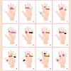 Kids Montessori Toy Early Educational Fingers Ring Game Elastic Bands Color Cognition Think Training Battle Table Game with Card 4