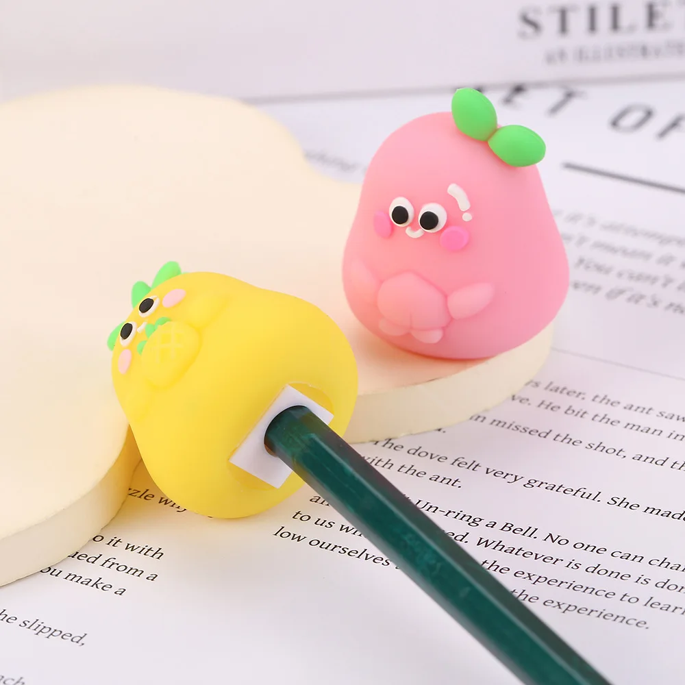 4 Temperamatite A Forma Di Cartone Animato Per Bambini - Kawaii Portatili Per Scuola