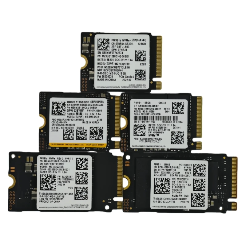 Samsung PCIe M.2 2230/2242 NVMe SSD BM9C1 512G,PM9B1 128G 256G,For