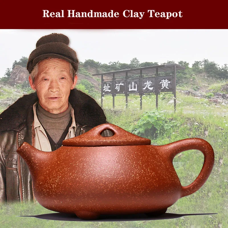 240CC Real Handmade Yixing Clay Teapot Chinese Kettle Puer Tea Set Kung Fu Zisha Teaware Free Shipping